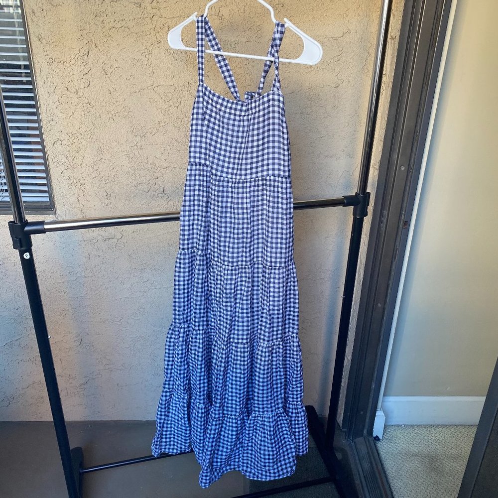 Abercrombie & Fitch Tiered Trapeze Midaxi Dress